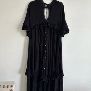 Free people paradiso Maxi dress black